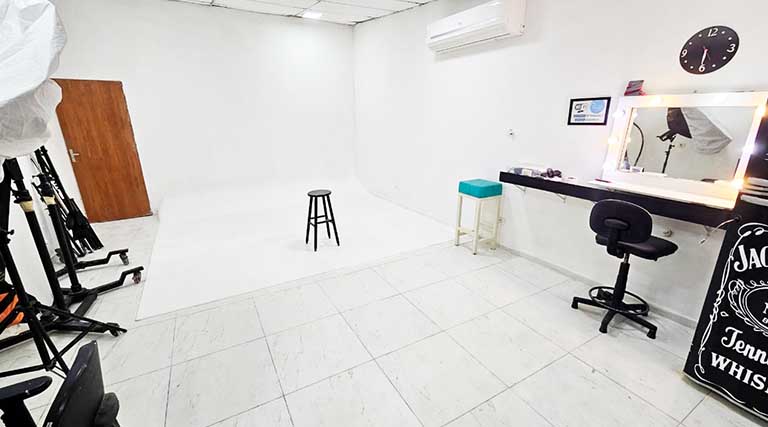 Estúdio C de Guarulhos com equipamentos de foto e vídeo